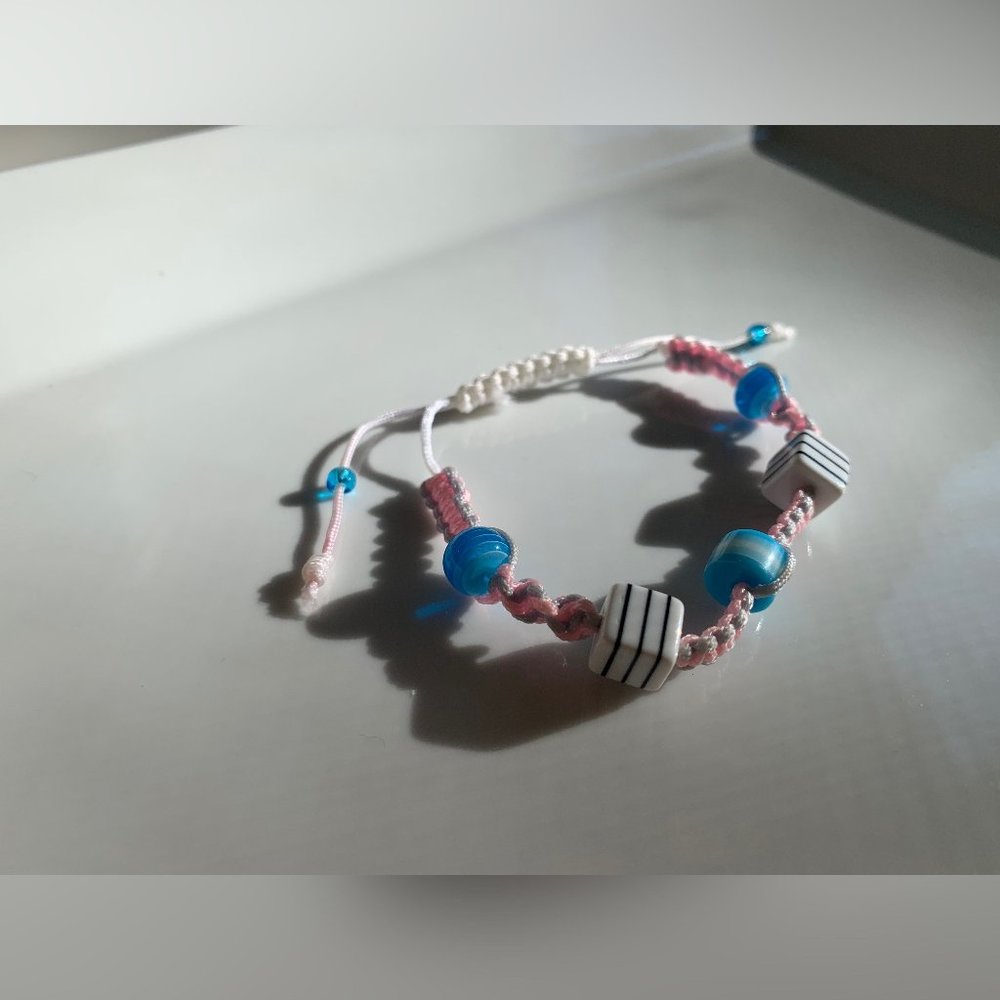 Swarovski Beaded Crochet Handmade Bracelet